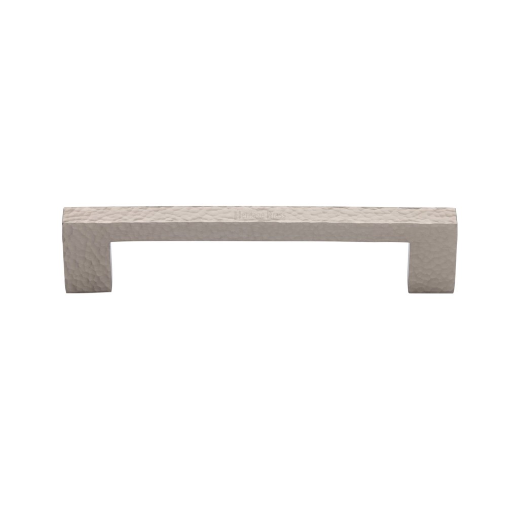 M Marcus Heritage Brass Cabinet Pull Metro Hammered Design 128mm Centre to Centre